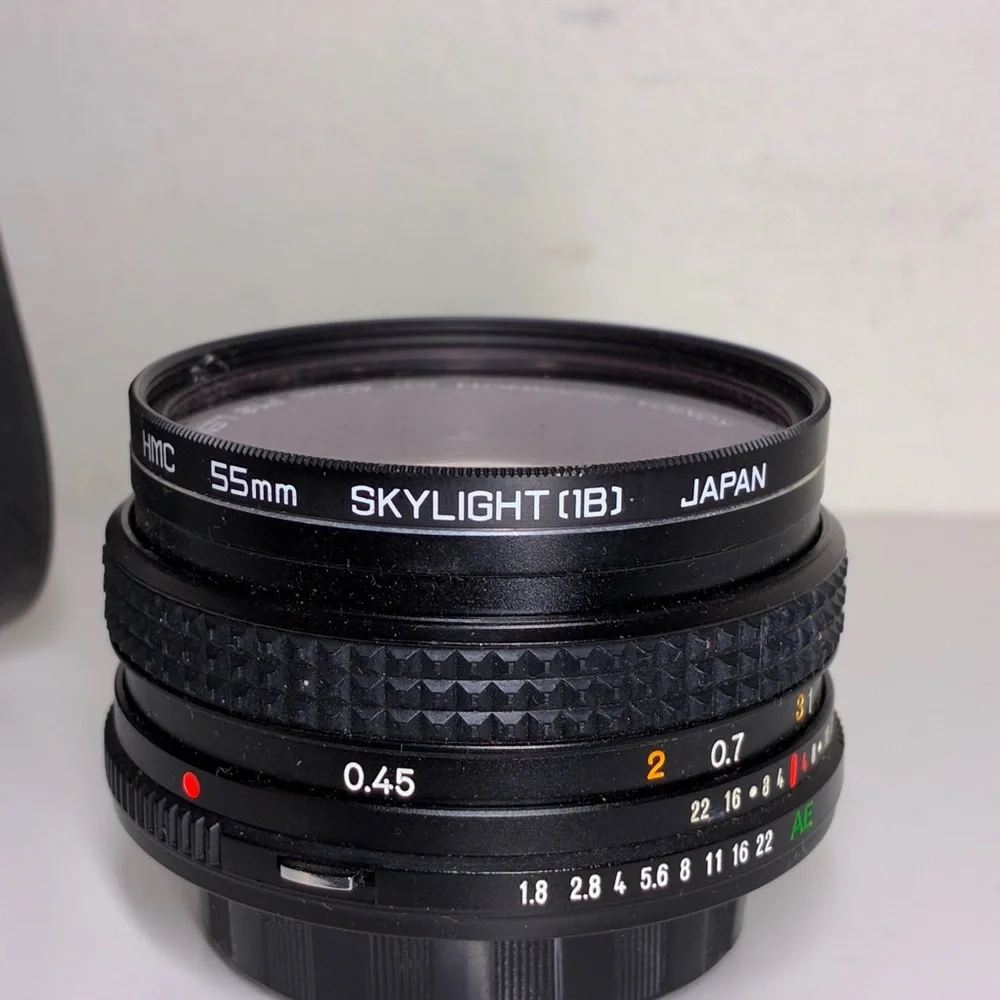 Konica Hexanon AR 40mm f1.8 Pancake Prime Lens AR Mount + HOYA Skylight Filter
